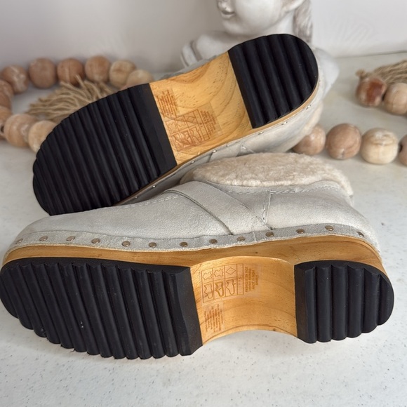 Free People Oak Clog Boots Dusty Bunny Sz 7.5 - Picture 6 of 12